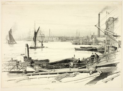 West India Dock von Thomas Robert Way