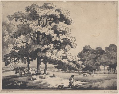Parklandschaft, 1783-1789 von Thomas Rowlandson