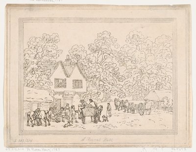 Ein ländlicher Halt von Thomas Rowlandson