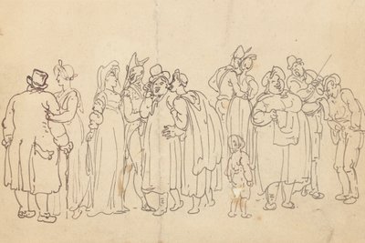 Albumzeichnung von Thomas Rowlandson