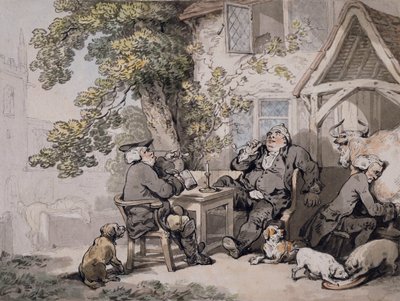 Politiker im Wirtshaus, ca. 1785-90 von Thomas Rowlandson