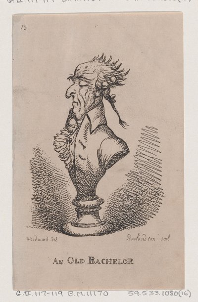 Ein alter Junggeselle von Thomas Rowlandson