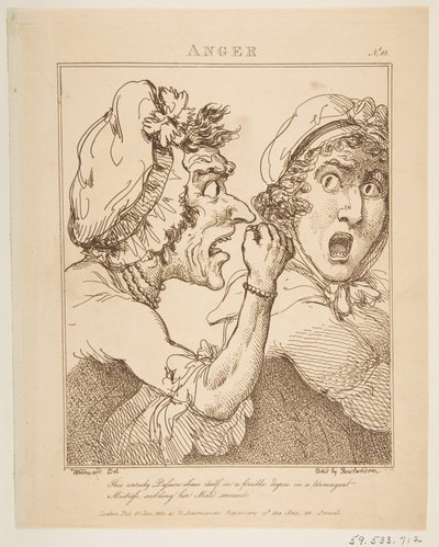 Zorn (21. Januar 1800) von Thomas Rowlandson