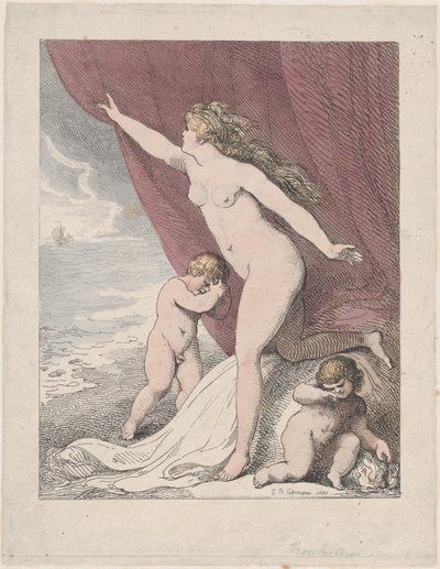 Ariadne von Theseus verlassen von Thomas Rowlandson