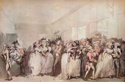 Box Lobby Loungers von 1785 von Thomas Rowlandson