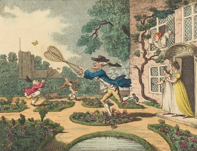 Schmetterlingsjagd von Thomas Rowlandson