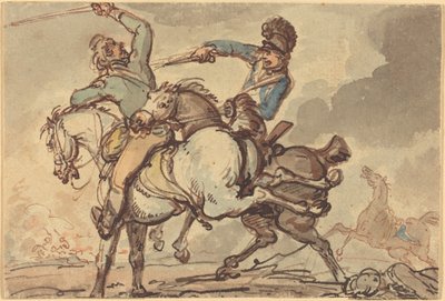 Kavalleriegefecht von Thomas Rowlandson