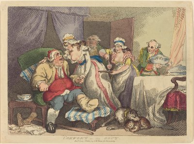 Trost bei der Gicht von Thomas Rowlandson