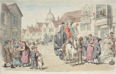 Delfine Gasthaus: Greenwich und Woolwich Kutschen von Thomas Rowlandson