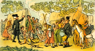 Dr. Syntax und die Zigeuner von Thomas Rowlandson