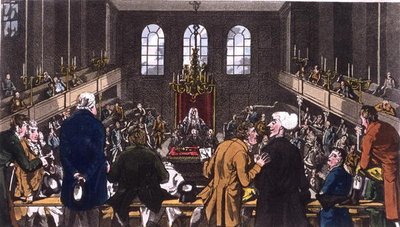 Dr. Syntax im House of Commons von Thomas Rowlandson
