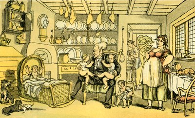 Dr. Syntax als Krankenschwester von Thomas Rowlandson