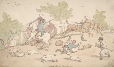 Auf dem Weg zur Ivy Bridge, 1780-1827 von Thomas Rowlandson