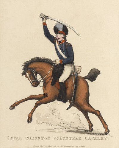 Loyal Islington Volunteer Cavalry, ca. 1799 von Thomas Rowlandson
