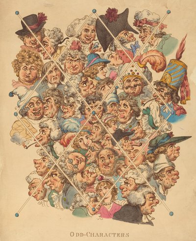Seltsame Charaktere, veröffentlicht 1801 von Thomas Rowlandson