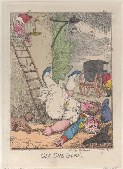 Da geht sie, 1812 von Thomas Rowlandson