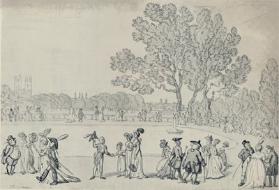 Promenade im Green Park, 1808, 1920 von Thomas Rowlandson