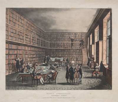 Royal Institution, Albemarle Street von Thomas Rowlandson