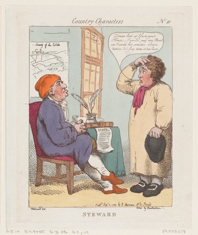 Steward, 10. September 1799 von Thomas Rowlandson