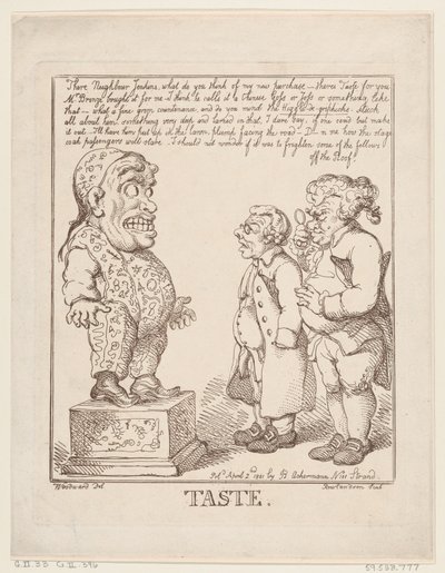 Geschmack, 2. April 1801 von Thomas Rowlandson