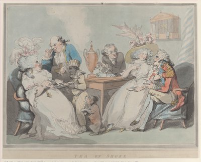 Tee am Ufer, 1785-1794 von Thomas Rowlandson