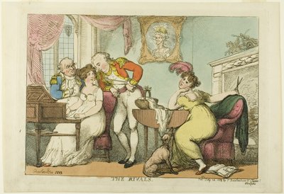 Die Rivalen von Thomas Rowlandson