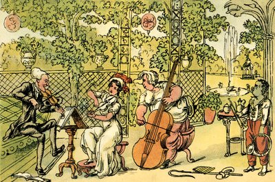 Das Gartentrio von Thomas Rowlandson