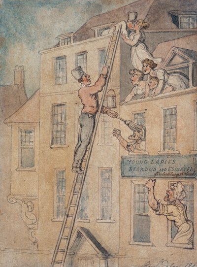 Junge Damen untergebracht und erzogen, 1803 von Thomas Rowlandson