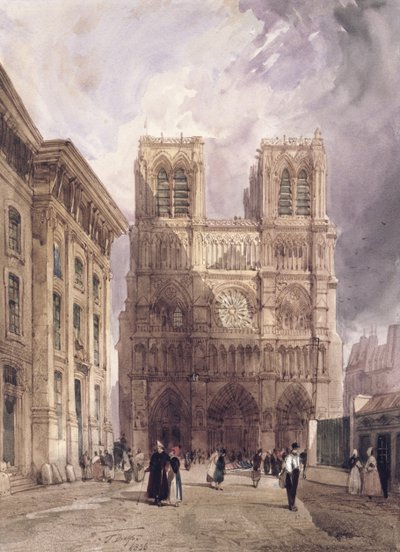 Die Kathedrale Notre Dame, Paris von Thomas Shotter Boys