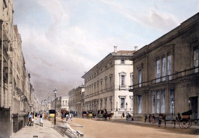 Die Clubhäuser, Pall Mall, 1842 von Thomas Shotter Boys