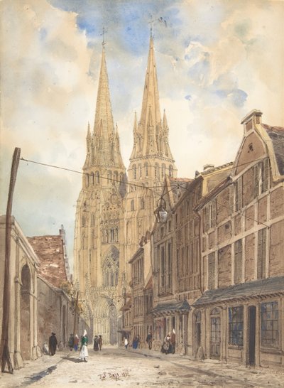 Ansicht von Bayeux, 1832 von Thomas Shotter Boys