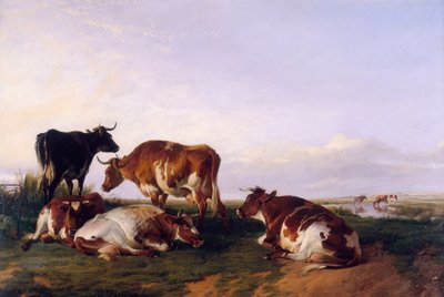 Landschaft und Vieh, 1868 von Thomas Sidney Cooper
