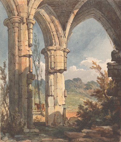 Landschaft durch eine zerstörte Bogenöffnung von Thomas Sully