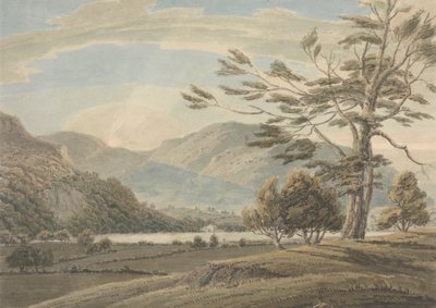 Landschaft: Bäume, Seen und Berge, Lake District von Thomas Sunderland