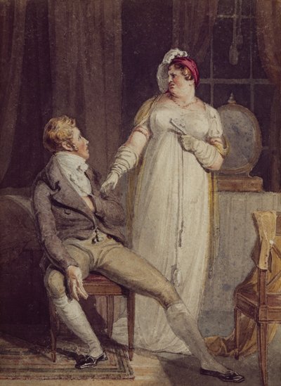 Tom Jones und Mrs. Weston von Thomas Uwins