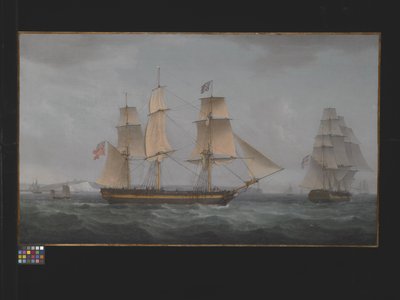 Vor der Küste von Dover von Thomas Whitcombe