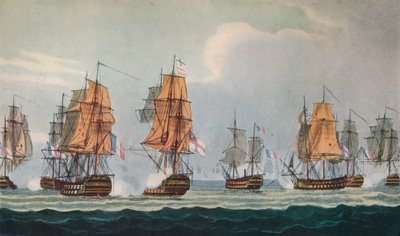 Strachans Aktion vor Ferrol, ca. 1806 von Thomas Whitcombe