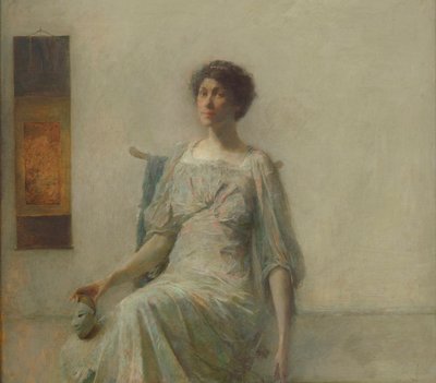 Dame mit Maske, 1911 von Thomas Wilmer Dewing