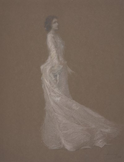 Das rosa Kleid, ca. 1894 von Thomas Wilmer Dewing