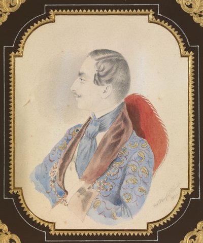 Porträt von Ilya Mikhaylovich Miklashevsky, 1844 von Thomas Wright