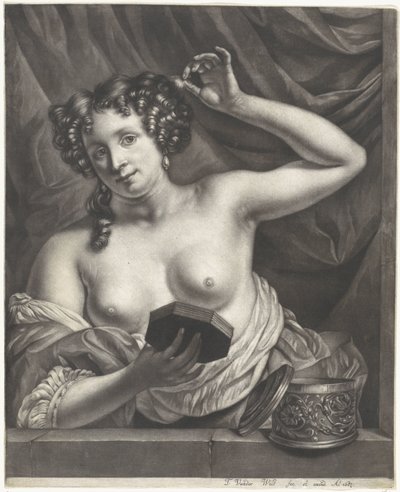 Frau im Fenster von Thomas van der Wilt