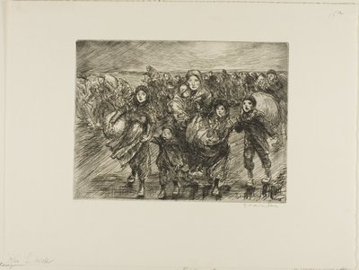 Vor der Invasion von Théophile Alexandre Pierre Steinlen