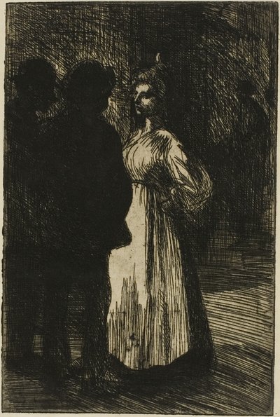 Gespräch bei Nacht von Théophile Alexandre Pierre Steinlen