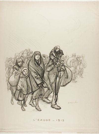 Exodus — 1915 von Théophile Alexandre Pierre Steinlen