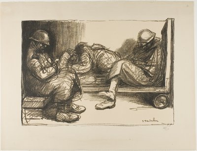 Im Unterstand von Théophile Alexandre Pierre Steinlen