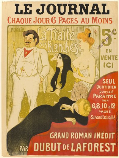 Der Handel mit Weißen von Théophile Alexandre Pierre Steinlen