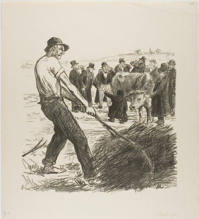 Milchkuh von Théophile Alexandre Pierre Steinlen