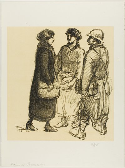 Im Urlaub von Théophile Alexandre Pierre Steinlen