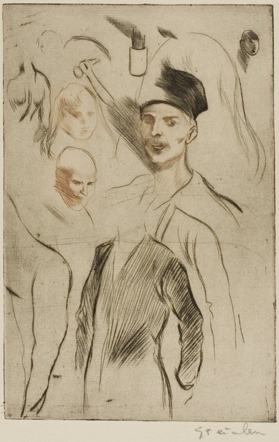 Skizzenblatt, Nr. 2 von Théophile Alexandre Pierre Steinlen