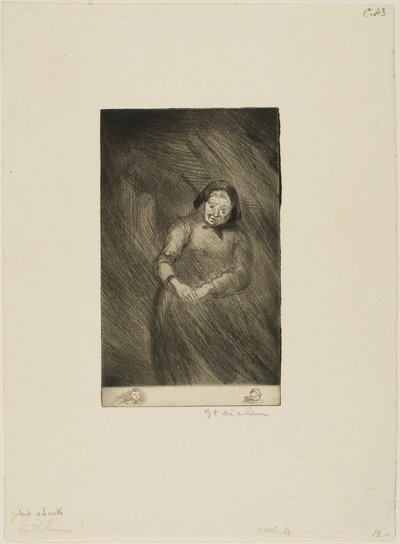Der alte Schwätzer von Théophile Alexandre Pierre Steinlen